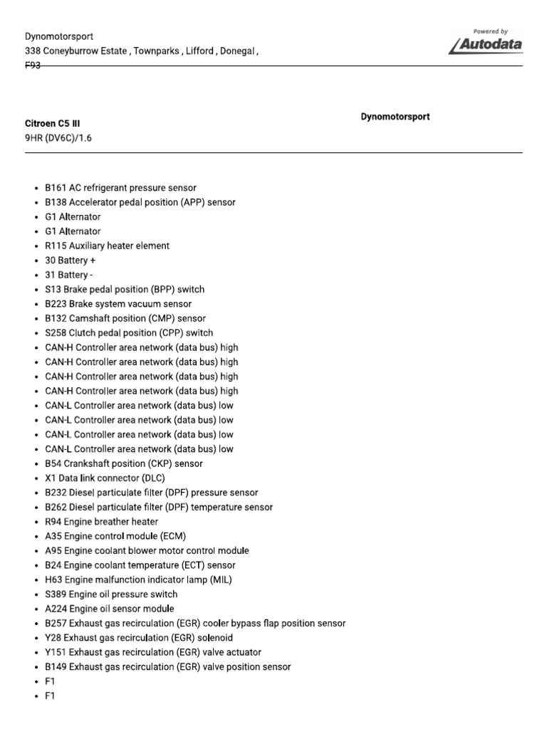 Wiring Diagram - Autodata | PDF