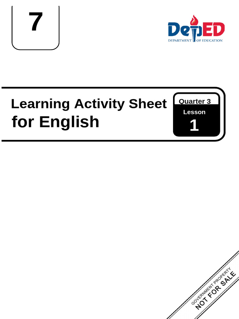 Q3 - WS - English 7 - Lesson 1 - Week 2 | PDF | Ocean Acidification ...