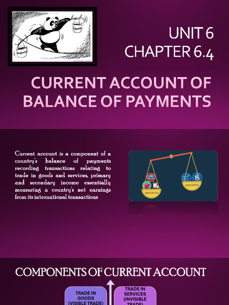 Current Account Balance of Payments Explained | PDF | Deficit Spending ...