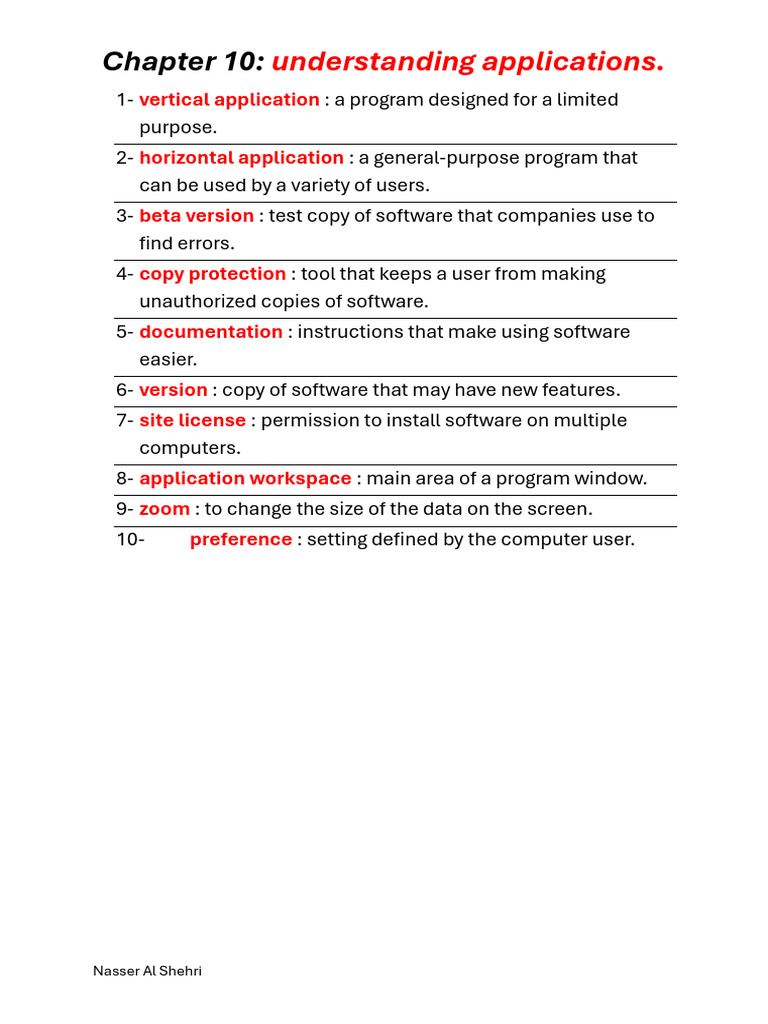 Understanding Software Applications | PDF