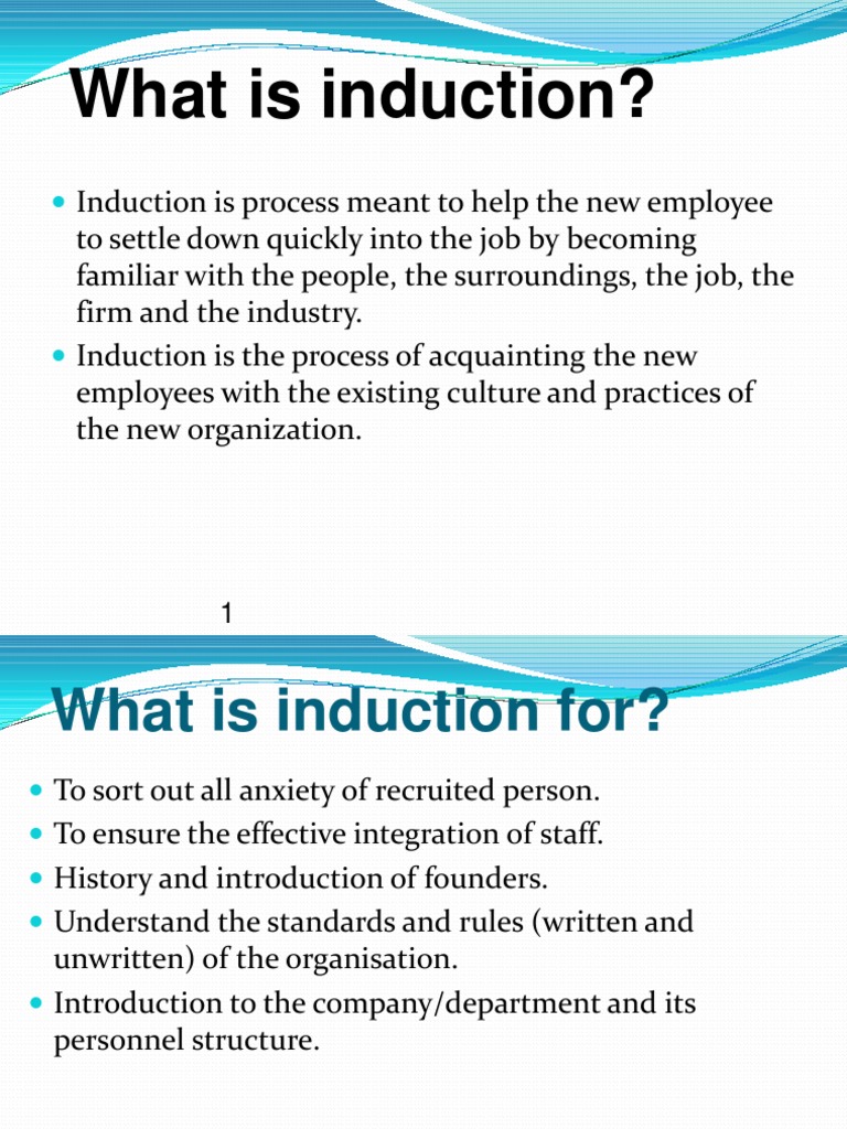 Induction | PDF | Employee Retention | Employment