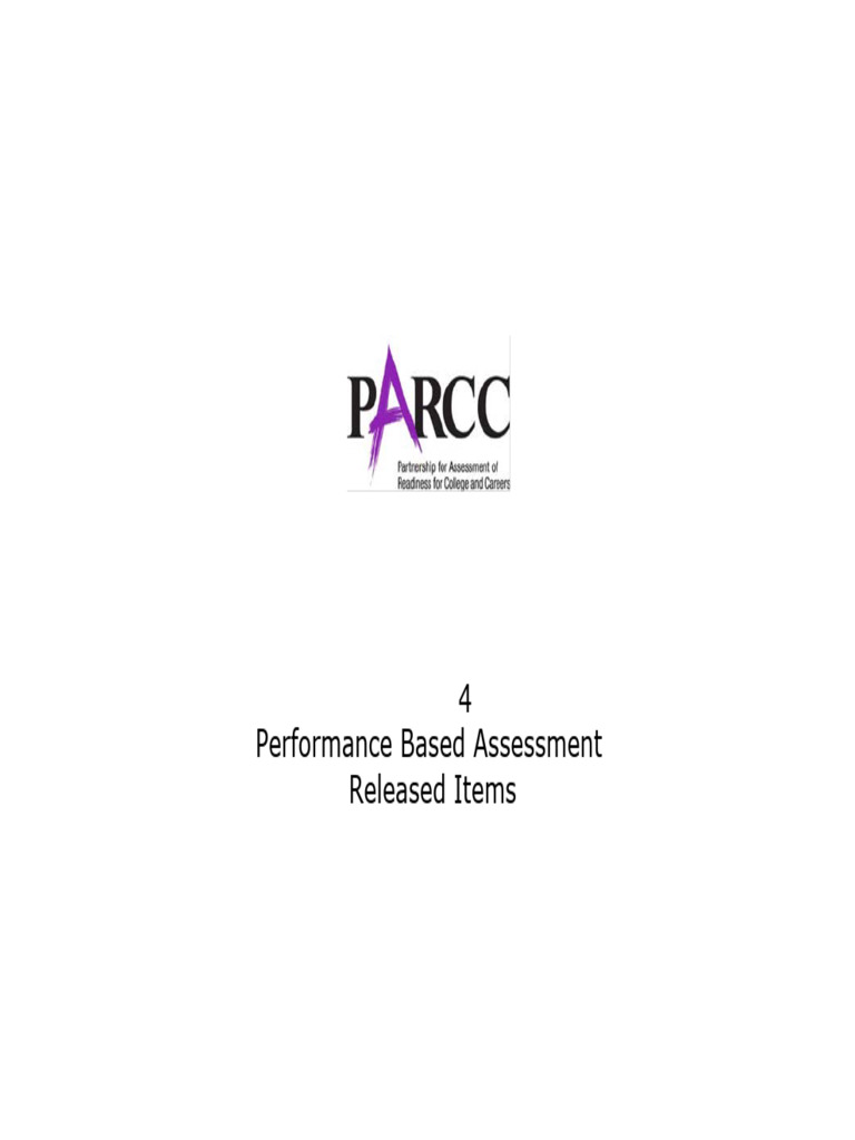4th Grade Math - PBA - Item Set - 0 | PDF