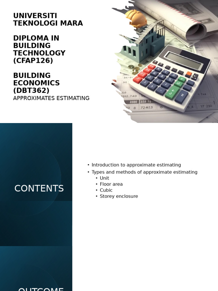 Understanding Approximate Estimating Methods | PDF | Area | Volume