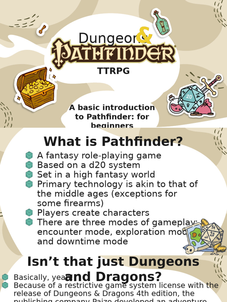 Pathfinder RPG: A Beginner's Guide | PDF | D20 System | Fantasy Role ...