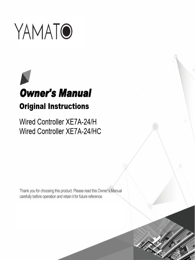 User Manual YAMATO Duct Controller | PDF | Humidity | Air Conditioning