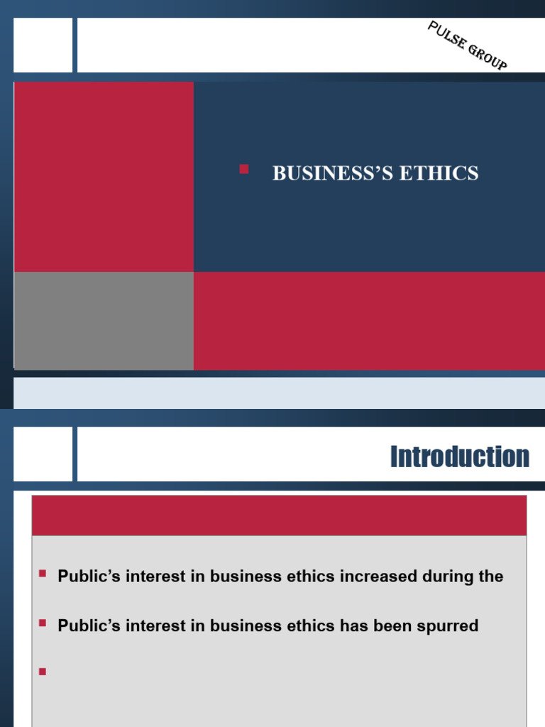 Business Ethics Fundamentals Overview | PDF | Business Ethics | Morality