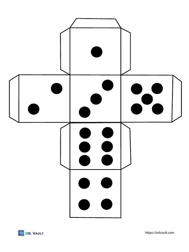 Printable Activity Dice With Dots | PDF