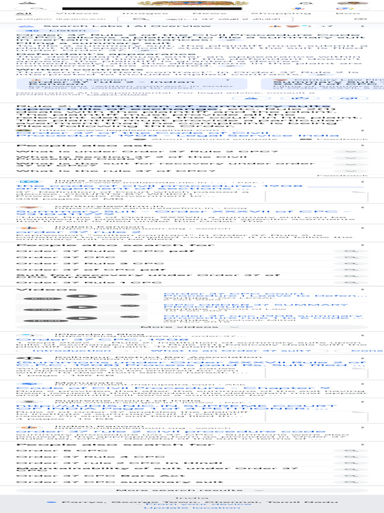 Order 37 Rule 2 Cpc Google Search Pdf Lawsuit Justice