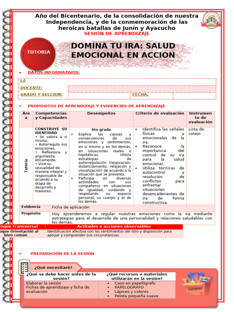 Regulación de la Ira en Niños | PDF | Las emociones | Ira