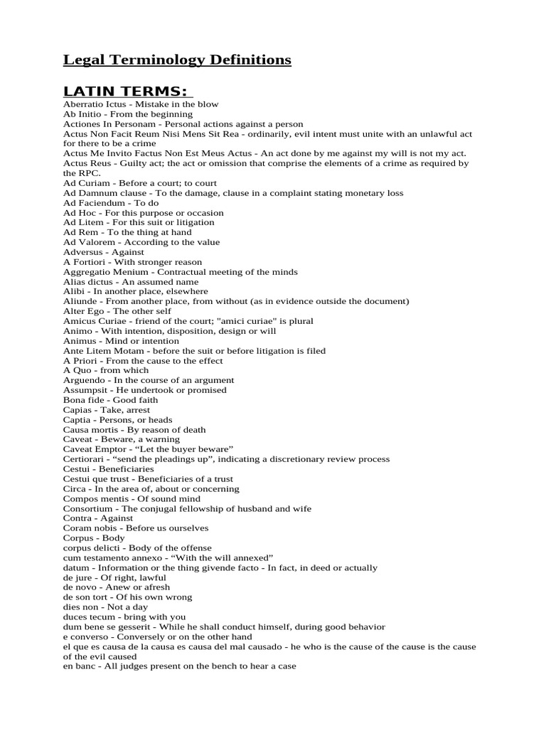 Essential Legal Vocabulary Guide | PDF | Legal Remedy | Defamation