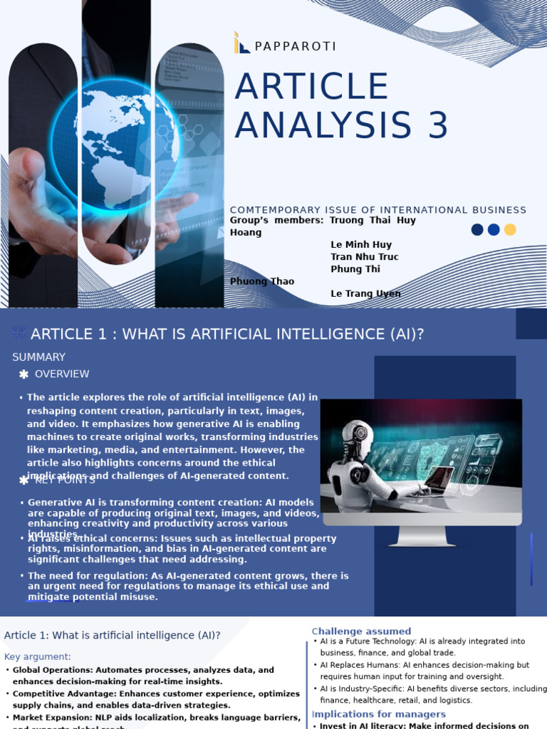 aaaPAPPAROTI Team - Articles Analysis 3 | PDF | Artificial Intelligence ...