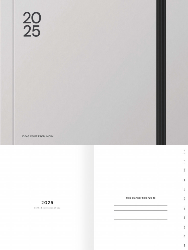 2025 Free Digital Planner Landscape Sunday | PDF