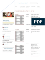 Academic Calendar 2011-12 - MIT