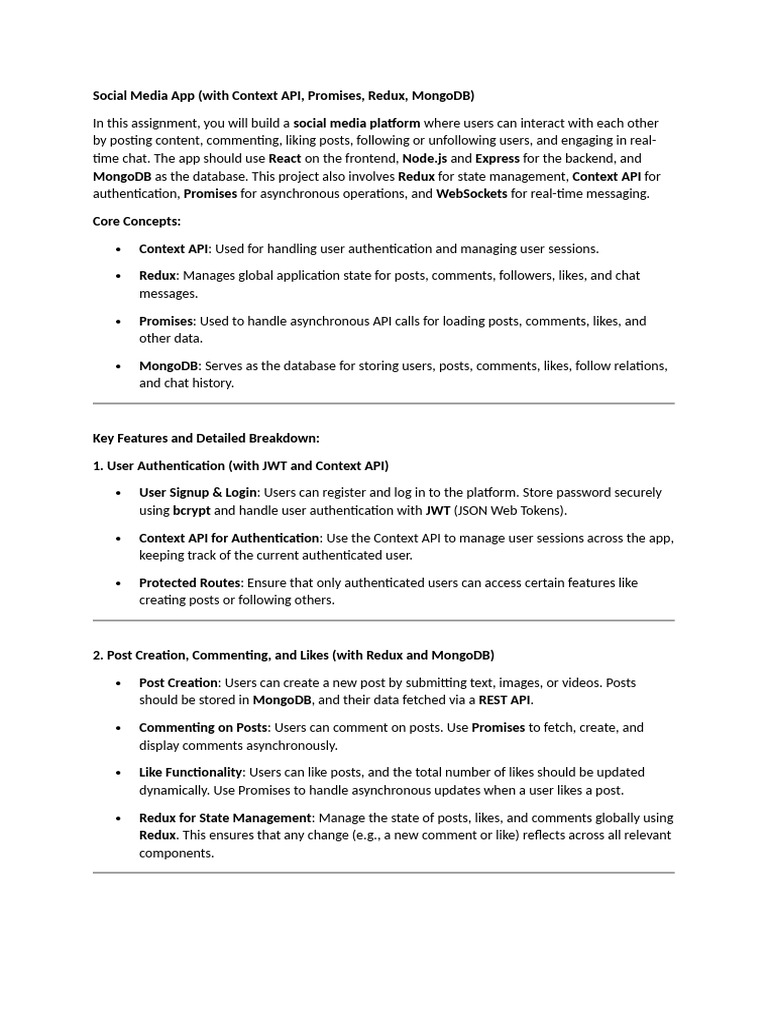 Full Stack Social Media App Guide | PDF | Mobile App | User (Computing)