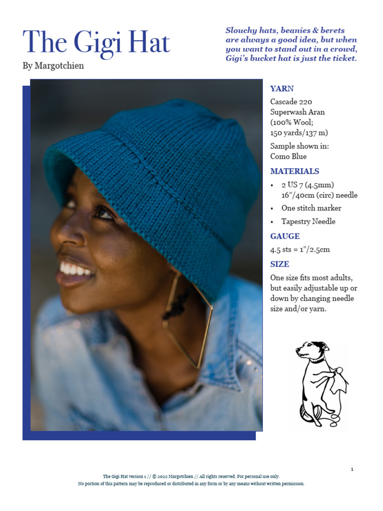 The Gigi Hat | PDF | Knitting | Folk Art display picture 3