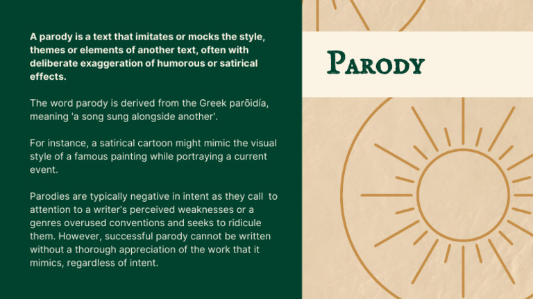 Understanding Parody: Definition & Examples | PDF