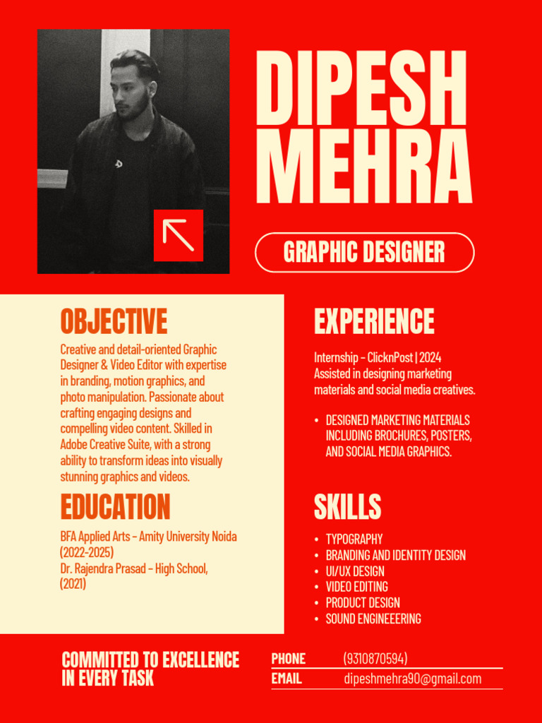 Graphic Designer Profile: Dipesh Mehra | PDF