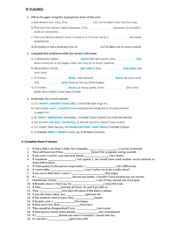 If Clauses II | PDF