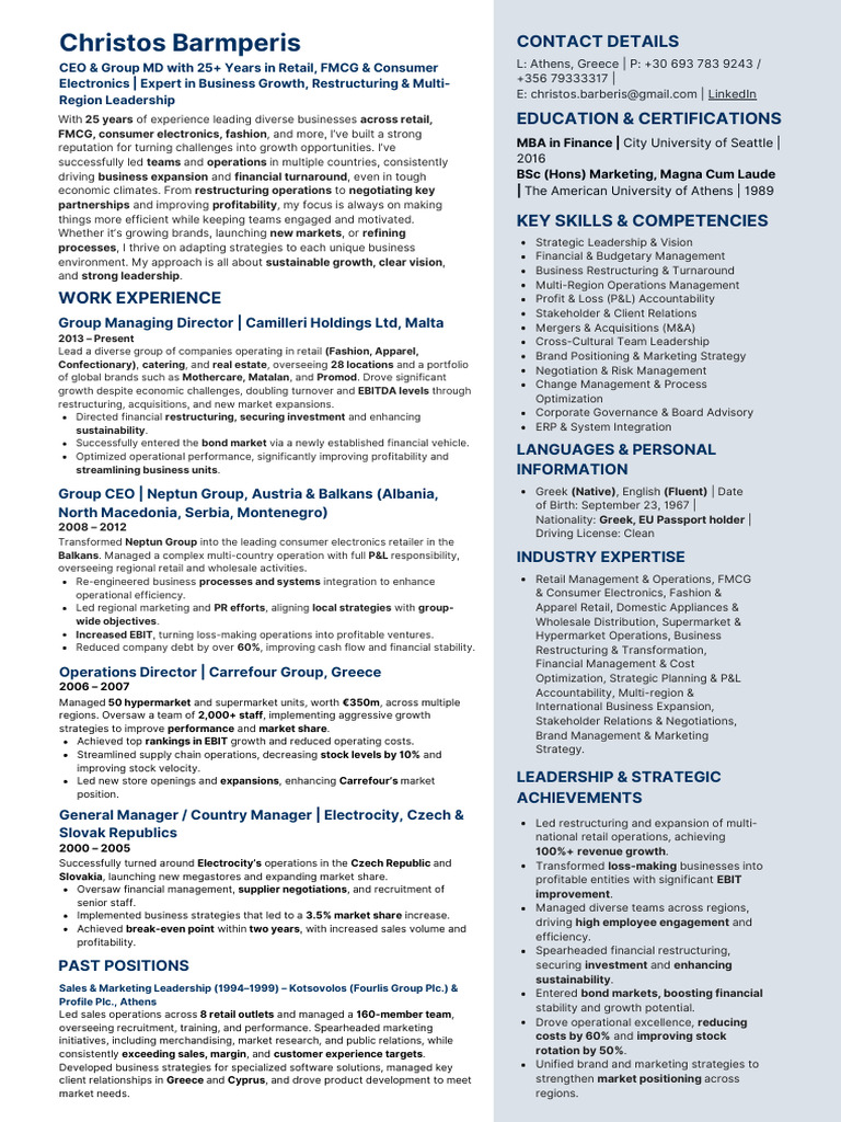 Business Growth Expert in Retail & FMCG | PDF | Marketing | Retail