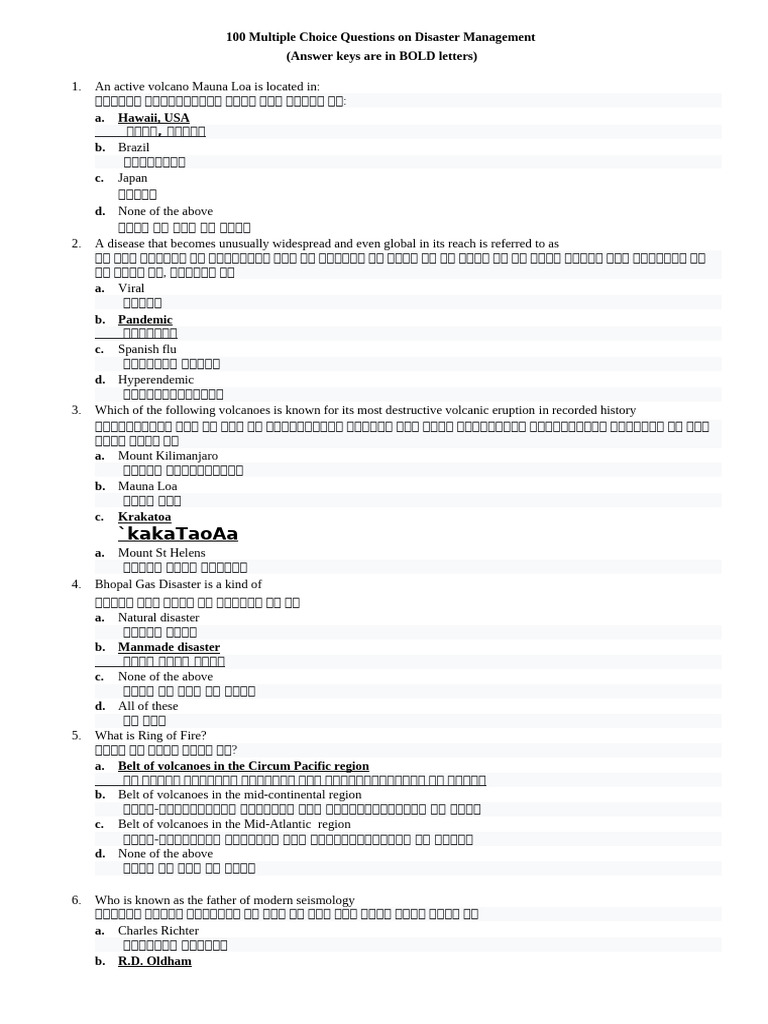 Disaster | PDF