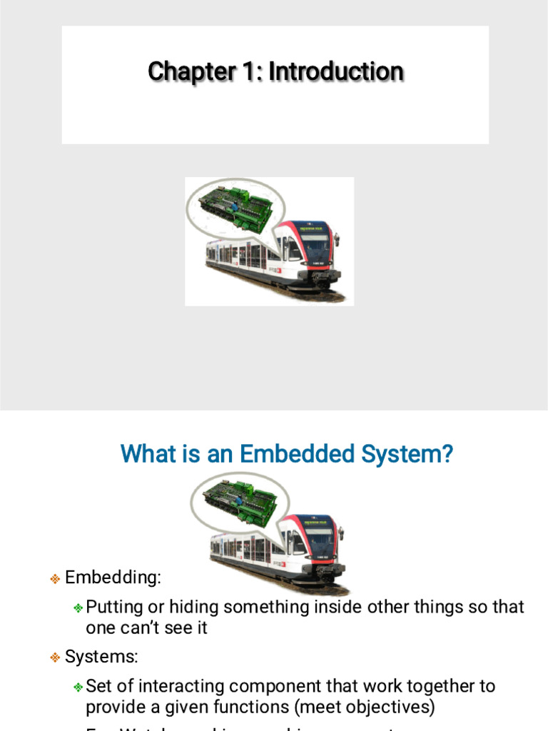 Embedded CH 1 Final | PDF | Embedded System | Computer Programming