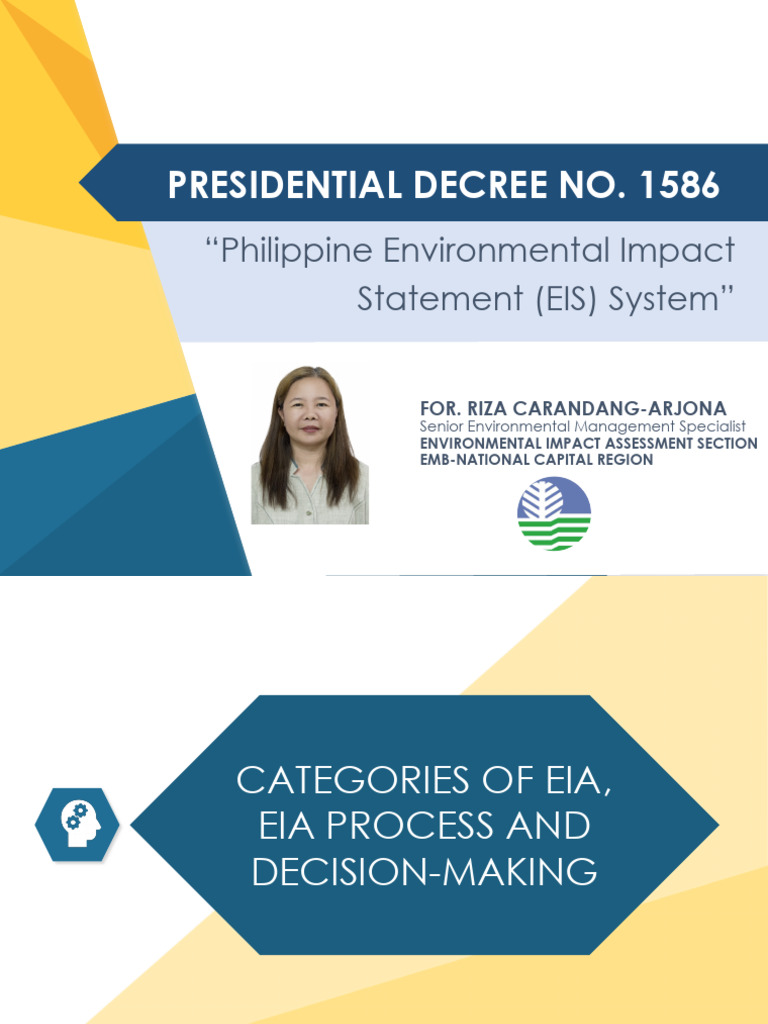 Philippine EIS System Overview and Guidelines | PDF | Environmental ...