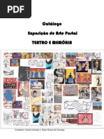 Catálogo  da Exposição de Arte postal - Teatro e Memória