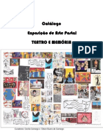 Catálogo  da Exposição de Arte postal - Teatro e Memória