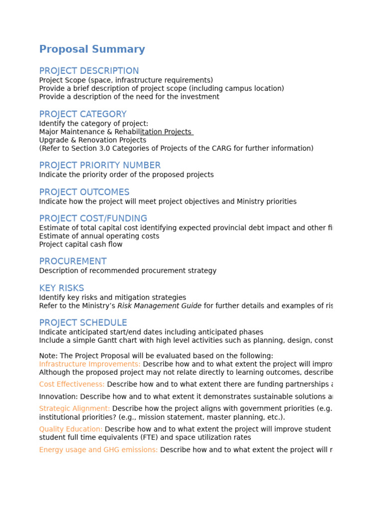 Project Proposal for Infrastructure Upgrades | PDF | Risk | Risk Management