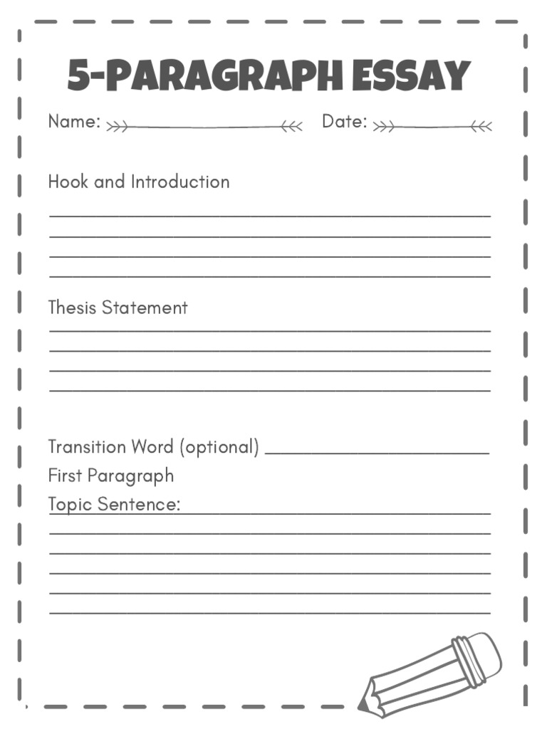 5ParagraphEssayTemplate 1 | PDF