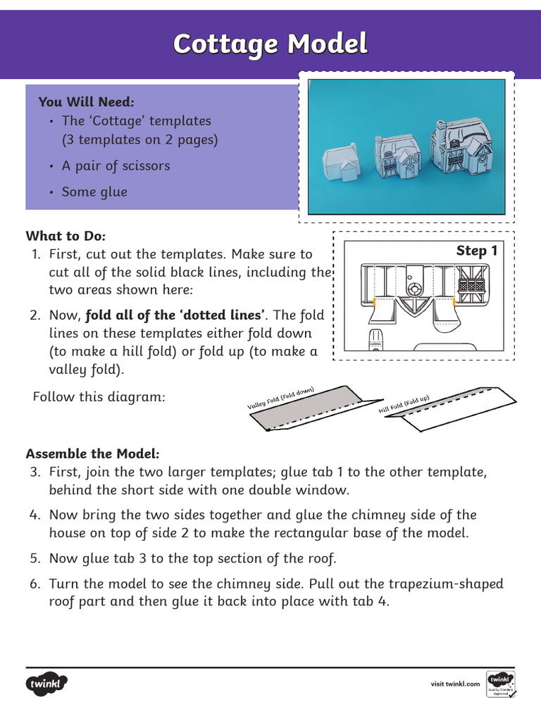How to Assemble a Cottage Model | PDF