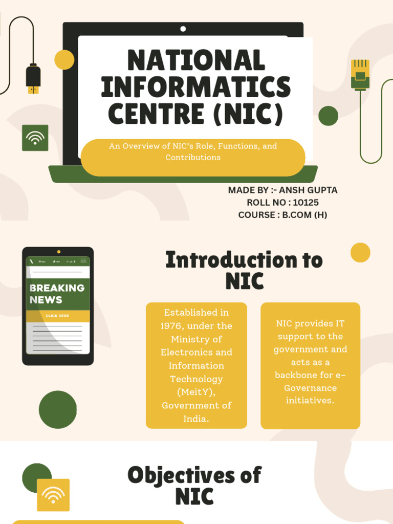 NIC's Role in India's e-Governance | PDF | Computer Security | Security