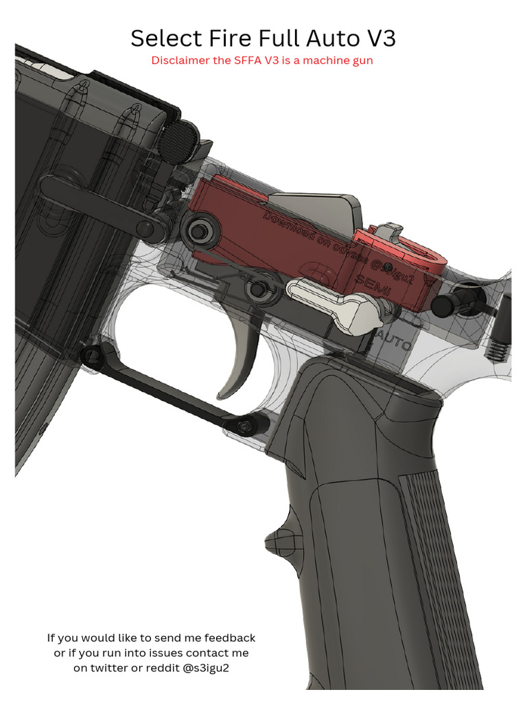 Select Fire Full Auto V3 Guide | PDF | Trigger (Firearms) | Firearms