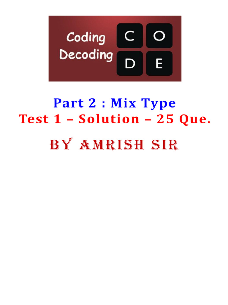 Coding Part 2 Test Solution | PDF