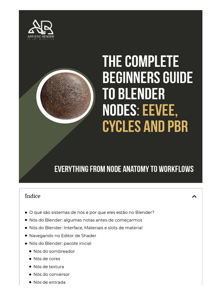 Guia Completo sobre Nós no Blender | PDF | Sombreador | Cor