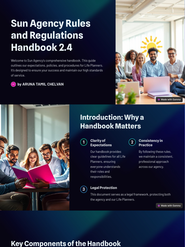 Sun Agency Life Planner Handbook | PDF | Policy | Social Psychology