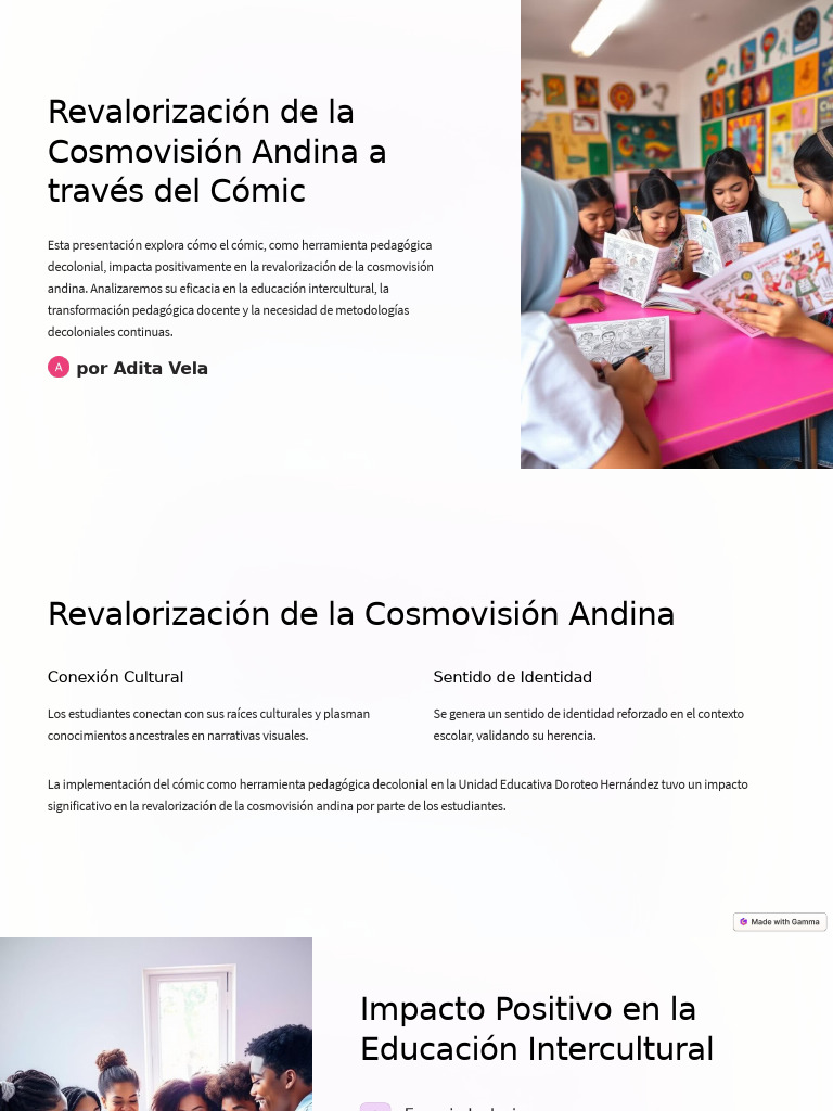 Cómic y Cosmovisión Andina en Educación | PDF | Enseñando | Pedagogía