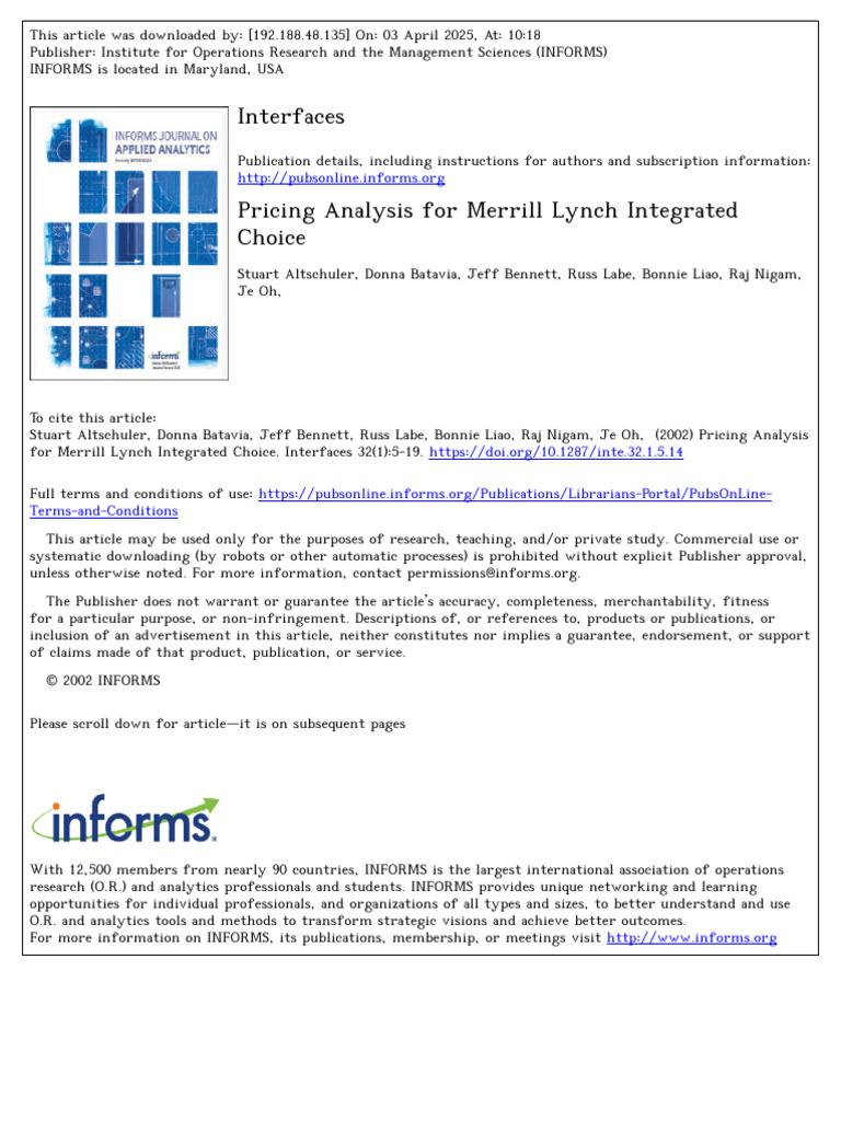 Merrill Lynch Pricing Strategy Analysis | PDF | Citigroup | Option ...
