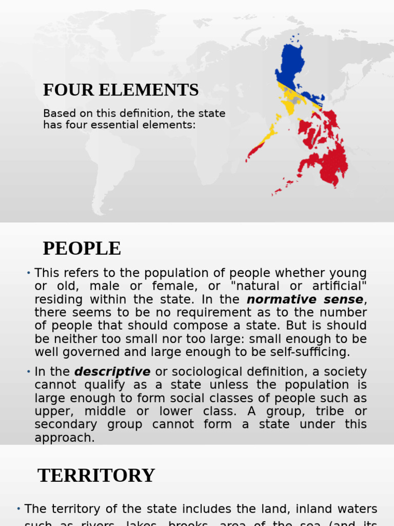 Four Essential Elements of a State | PDF | Justice | Crime & Violence