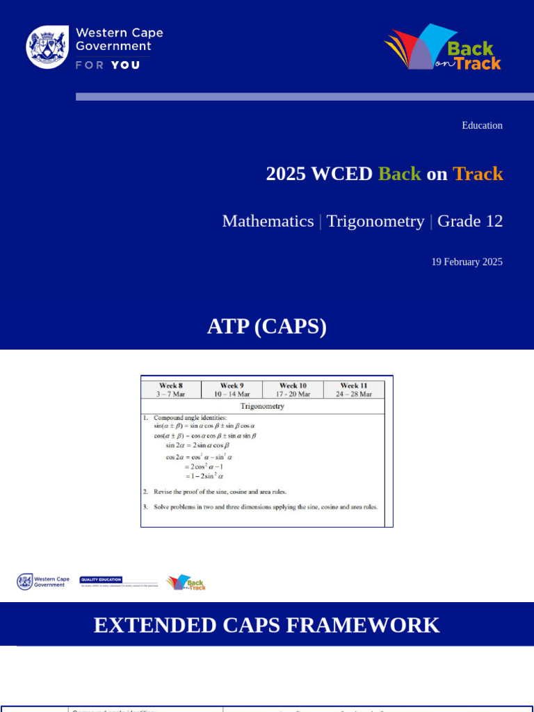 Grade 12 Trigonometry Study Guide | PDF | Trigonometric Functions ...