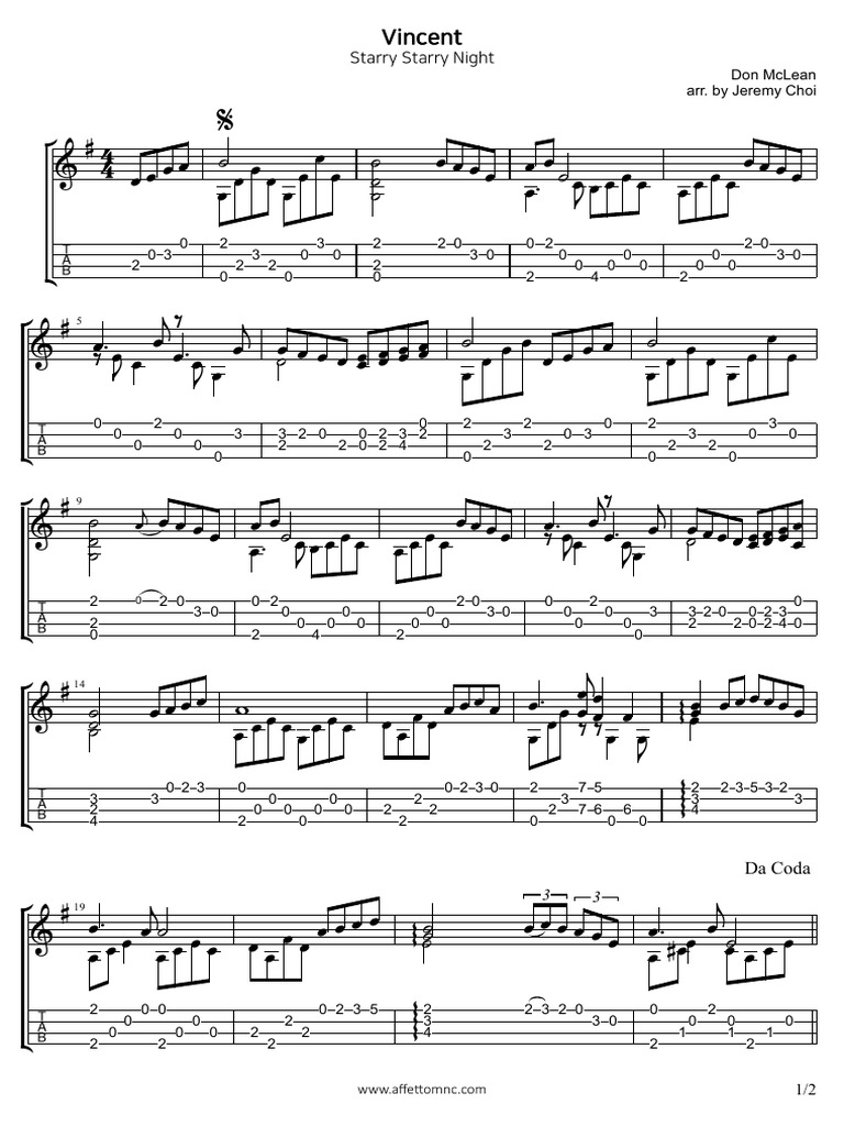 Tab Vincent Ukulele | PDF | Songs Written