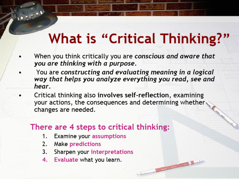 Understanding Critical Thinking Steps | PDF