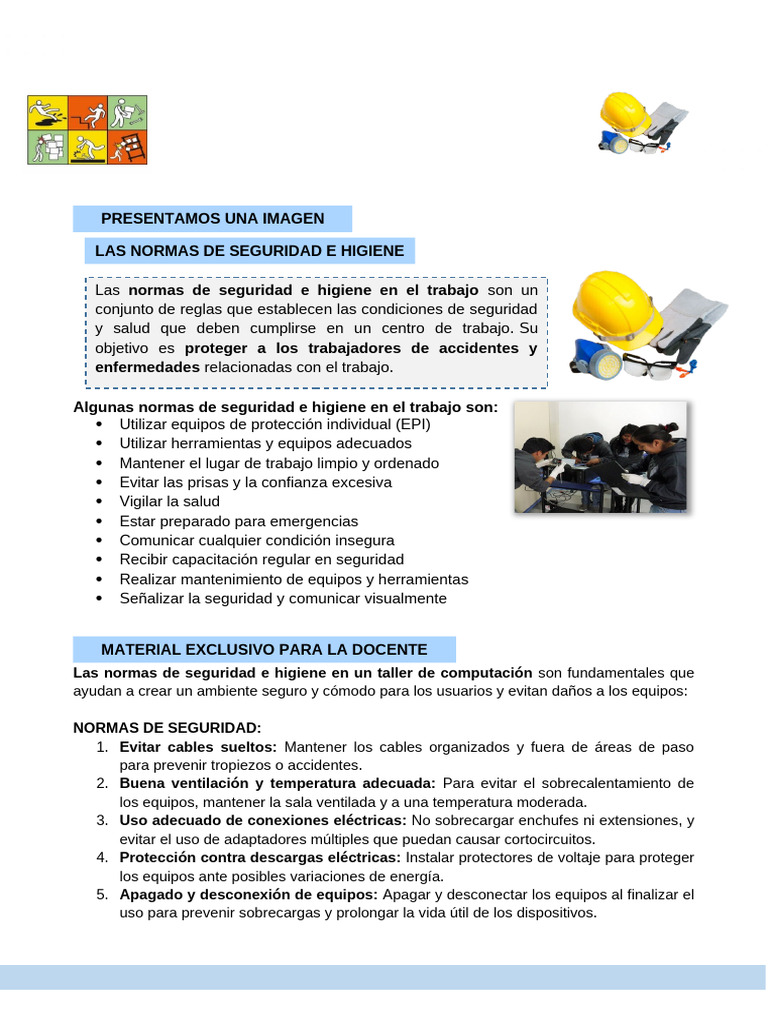 Normas de Seguridad e Higiene Laboral | PDF | Higiene | Ventilación ...
