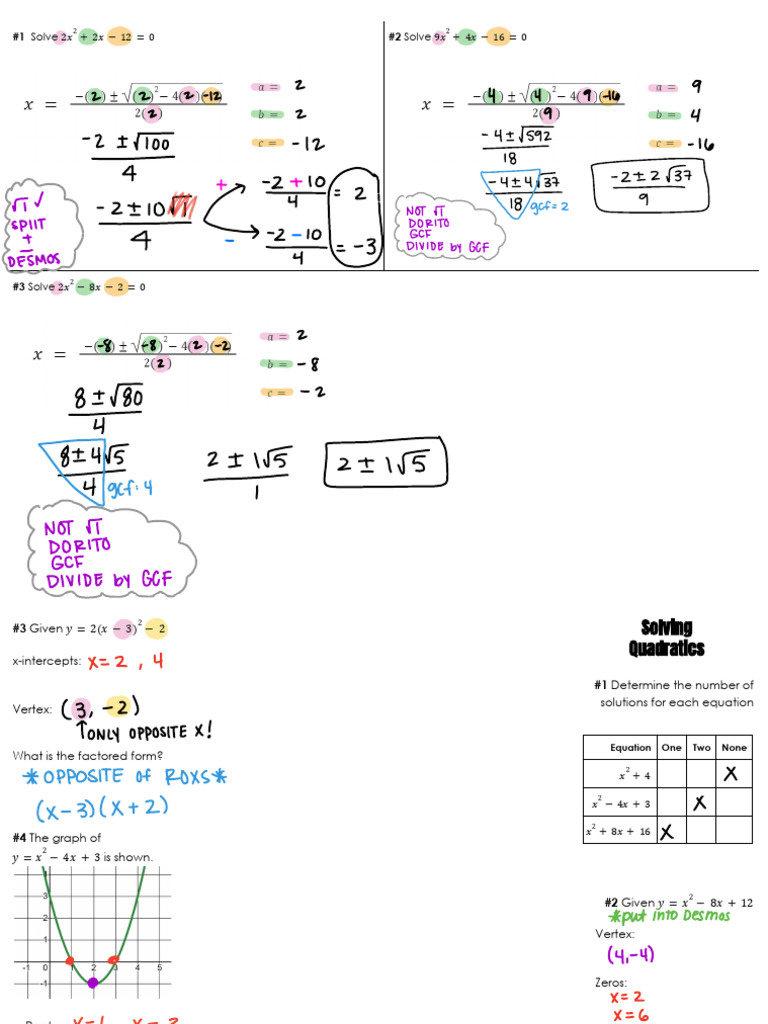 Unit+9+Day+1+Notes+KEY+(2425) | PDF | Vertex (Graph Theory) | Applied ...