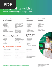 Human IT E-waste Items