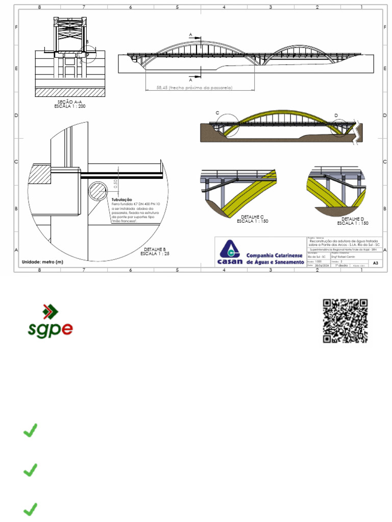 Projeto de Reconstrução de Adutora SC | PDF