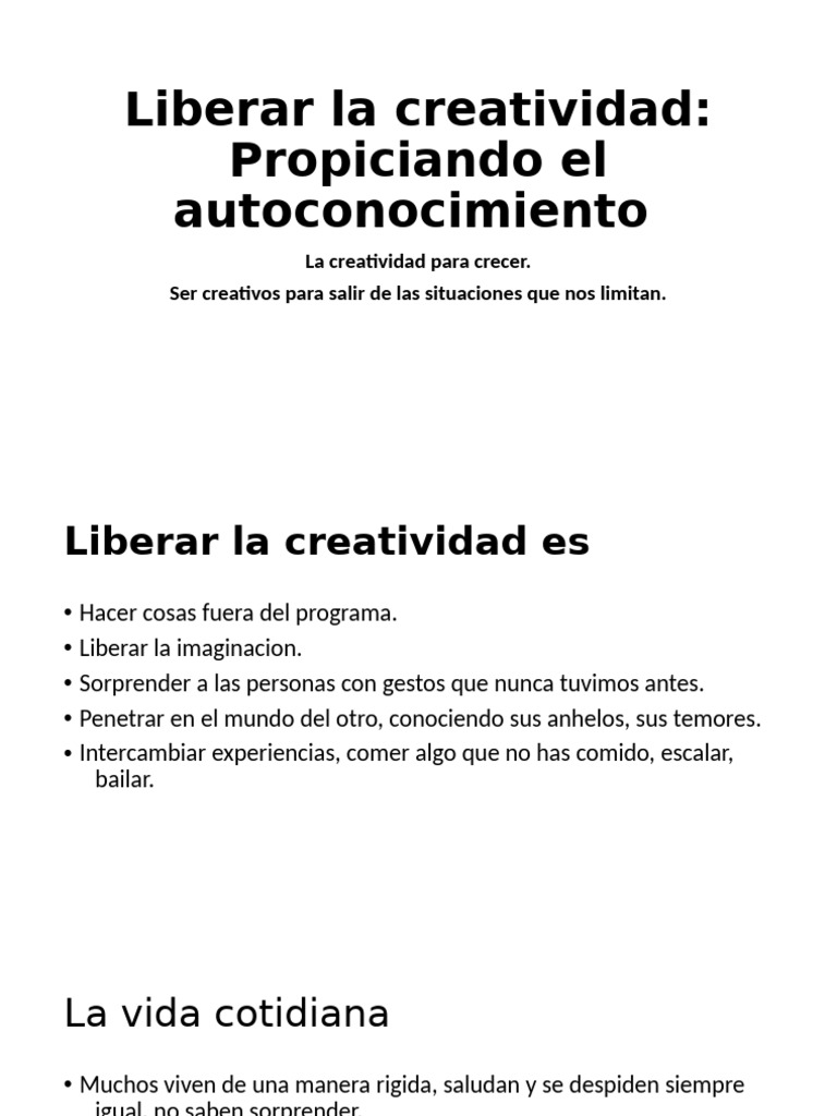 3 Liberar La Creatividad | PDF | Creatividad | Dios