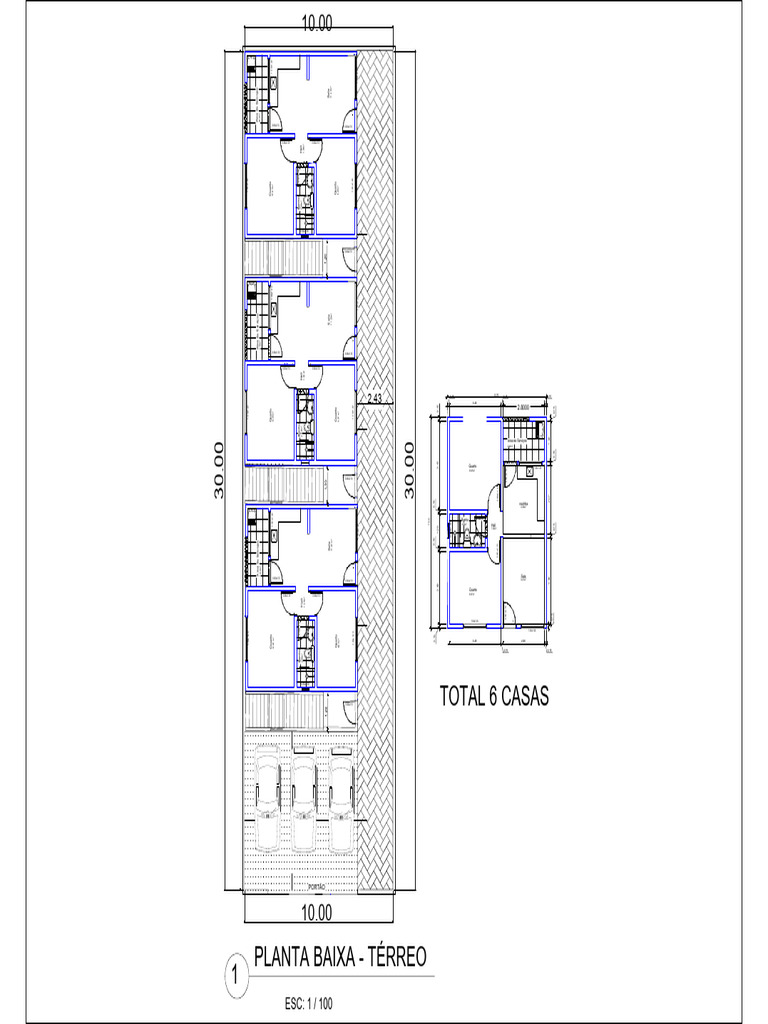 Planta Baixa de Casa Térrea 2 Quartos | PDF