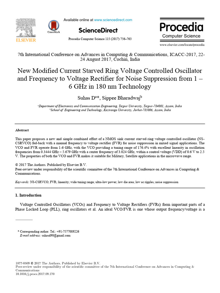 2017 Current Starved Ring VCO for 1GHz to 6GHz - Suhas | PDF ...