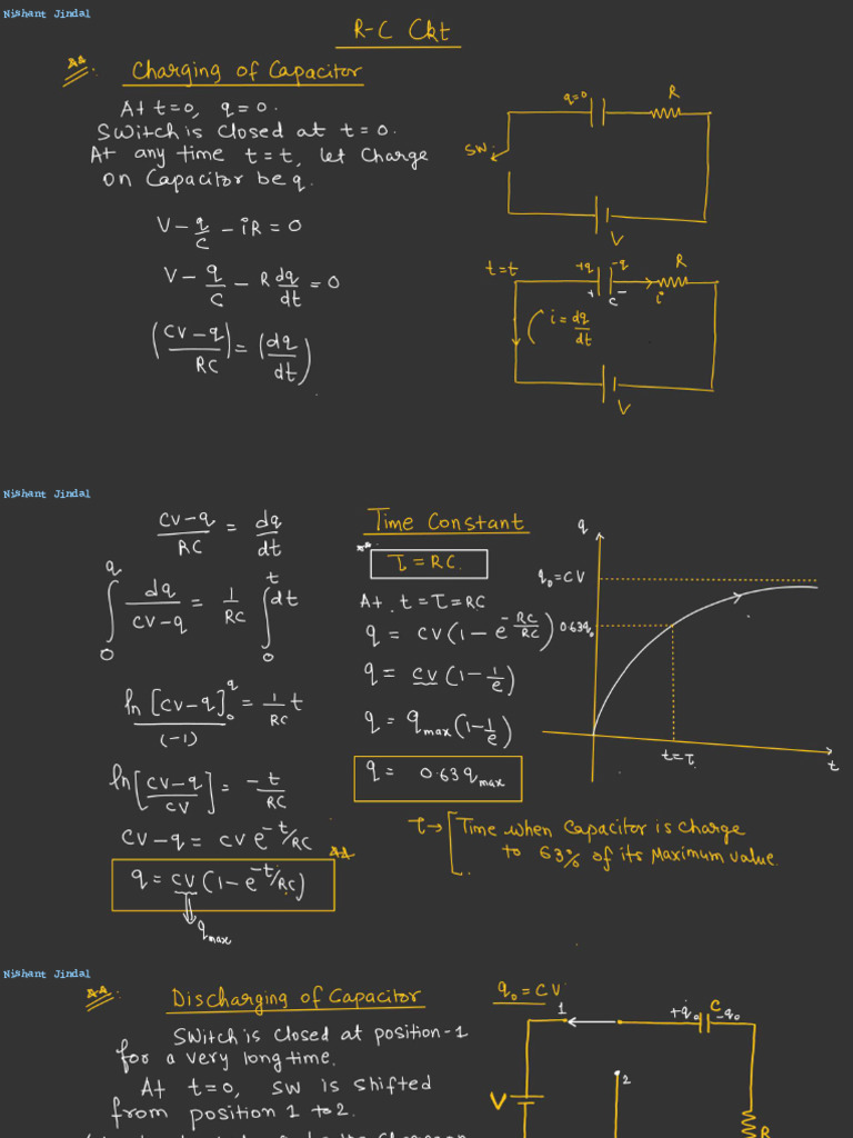 Current Electricity - L-07 (Class Notes) NJ - 247 | PDF